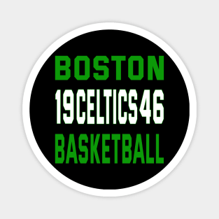 Boston basketball Classic Magnet